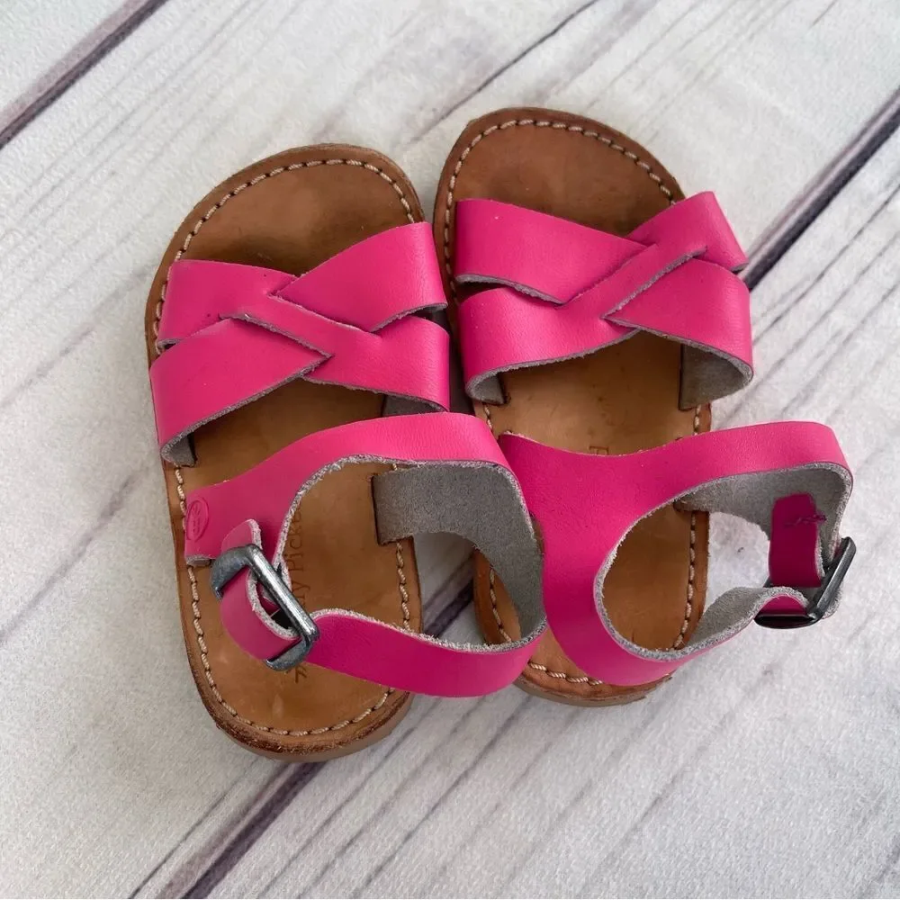 Freshly Picked Baby Girl Strappy Sandals‎ Size 4 Summer Spring Beach